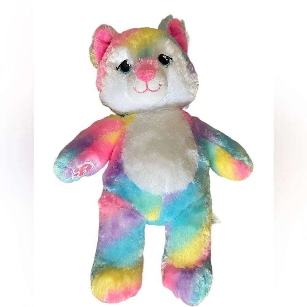 Great Wolf Lodge Rainbow Build a Bear Wolf Stuffed Animal